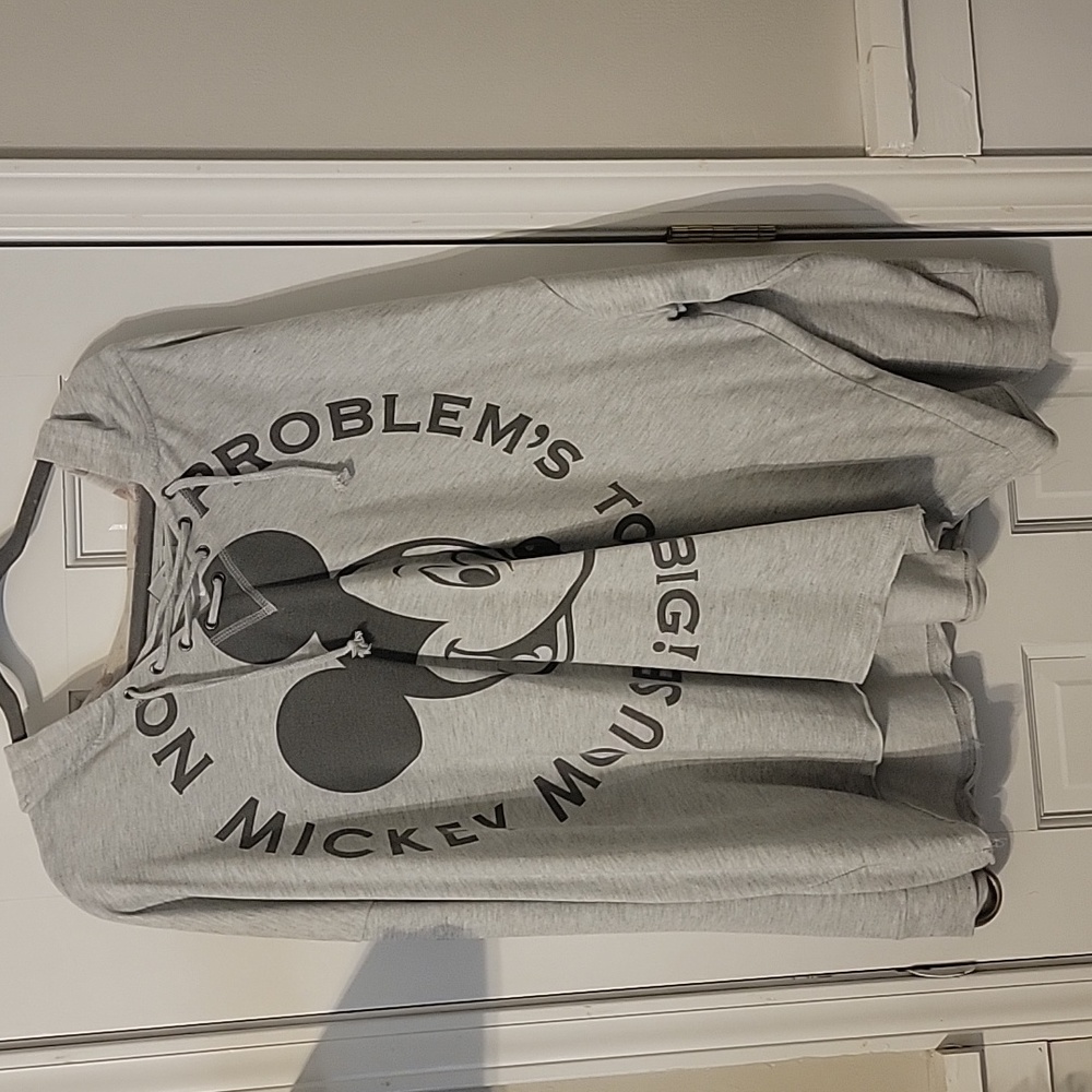 Disney plus size 3x gray hoodie. Mickey Mouse.
